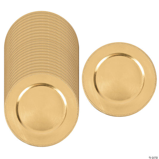 Gold Chargers - 24 Ct. | USA Decoration®