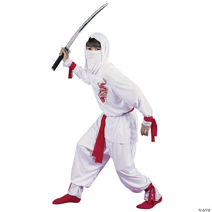 1 Set(s): Boy's Deluxe White Ninja Costume | USA Decoration®