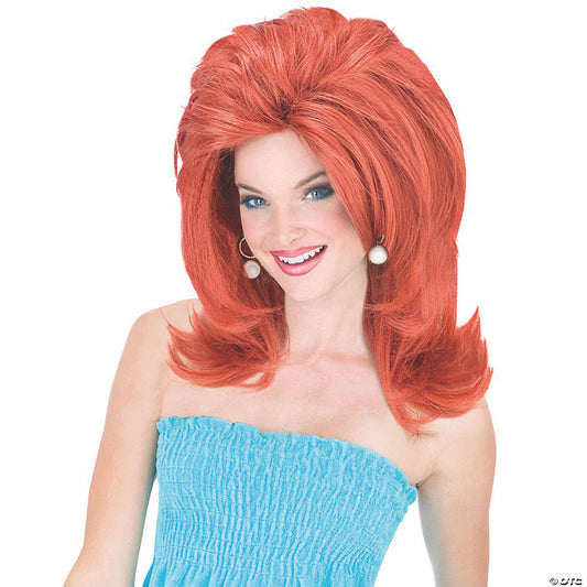 1 Piece(s): Adults Shoulder Length with Teased Top Wig | USA Decoration®