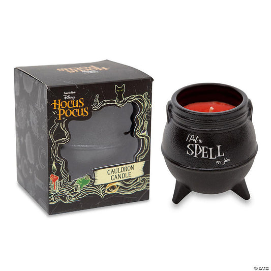 Disney Hocus Pocus "I Put A Spell On You" Ceramic Cauldron Candle | USA Decoration®