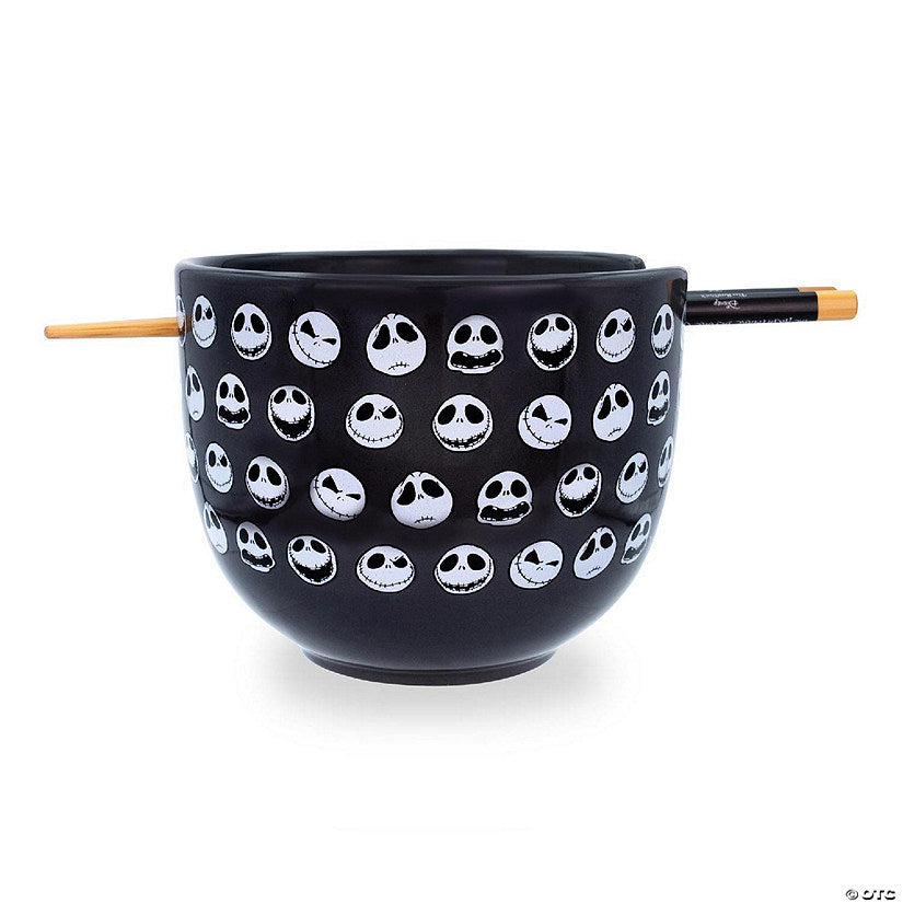Disney The Nightmare Before Christmas Jack 20-Ounce Ramen Bowl with Chopsticks | USA Decoration®