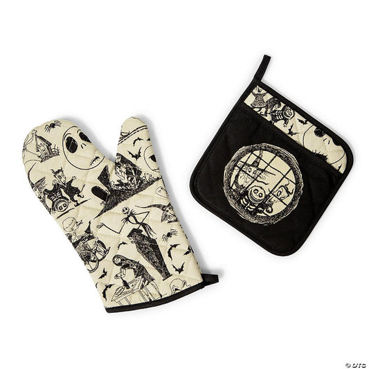 Disney The Nightmare Before Christmas Oven Mitt and Pot Holder Kitchen Set | USA Decoration®