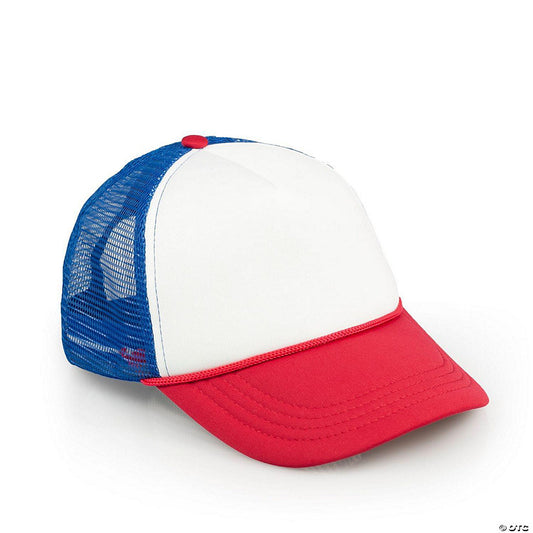 Stranger Things Mesh Red White Blue Vintage Mesh Trucker Cap | USA Decoration®