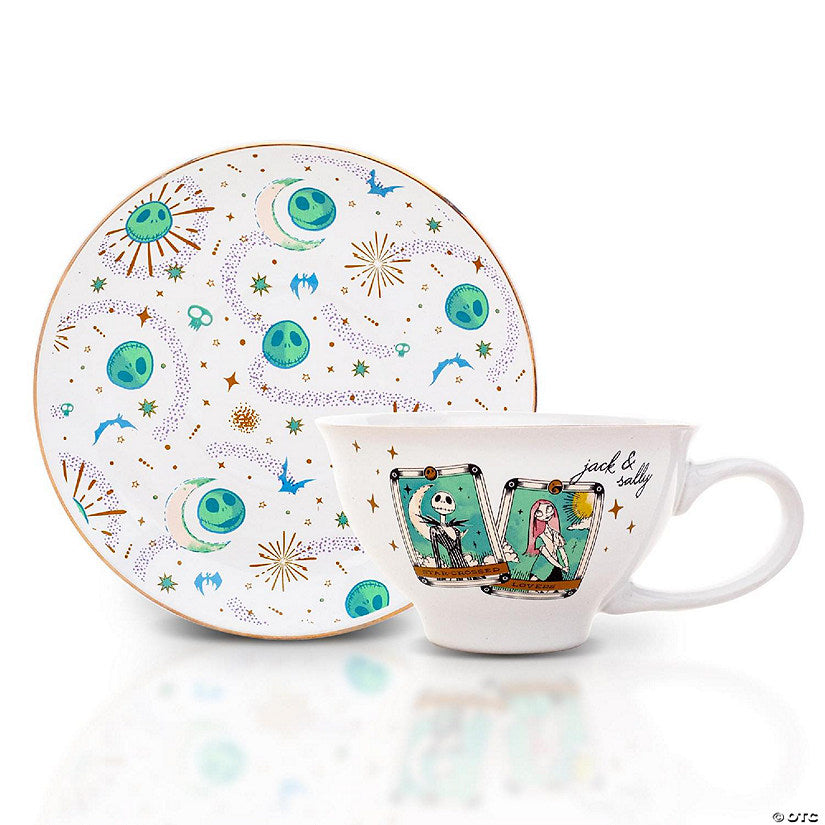 Disney The Nightmare Before Christmas Tarot Cards Ceramic Teacup and Saucer Set | USA Decoration®