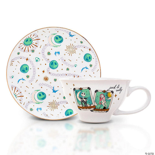 Disney The Nightmare Before Christmas Tarot Cards Ceramic Teacup and Saucer Set | USA Decoration®