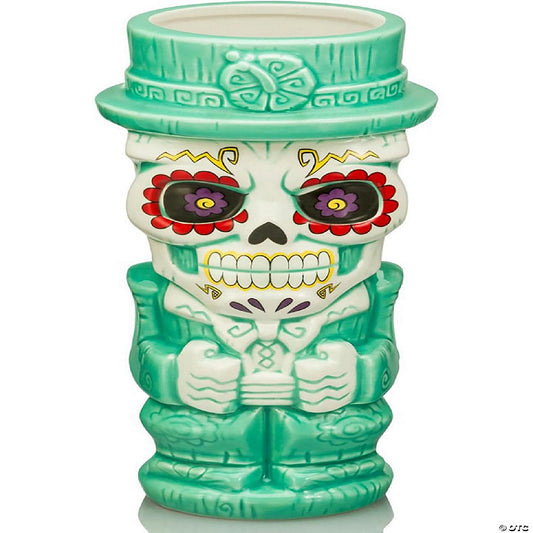 Geeki Tiki Day Of The Dead Sugar Skull Man 18 Ounce Ceramic Mug | USA Decoration®