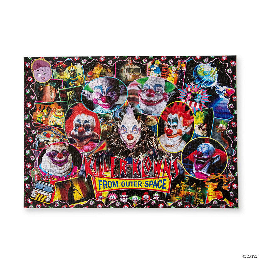 Killer Klowns From Outer Space Kollage B 1000-Piece Jigsaw Puzzle For Adults 28 x 20 Inches | USA Decoration®