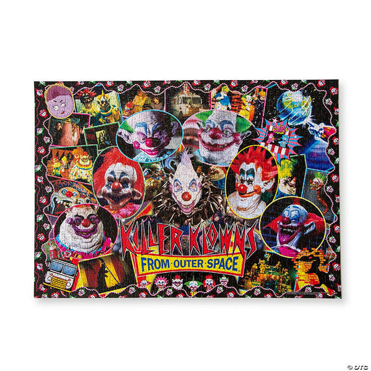 Killer Klowns From Outer Space Kollage B 1000-Piece Jigsaw Puzzle For Adults 28 x 20 Inches | USA Decoration®