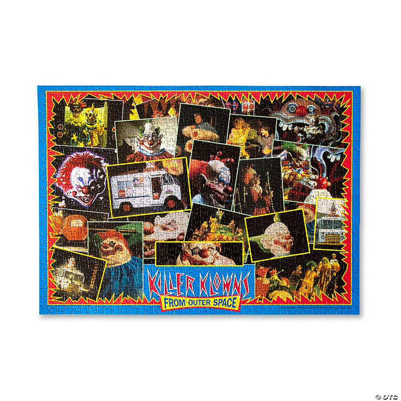 Killer Klowns From Outer Space Kollage A 1000-Piece Jigsaw Puzzle For Adults 28 x 20 Inches | USA Decoration®