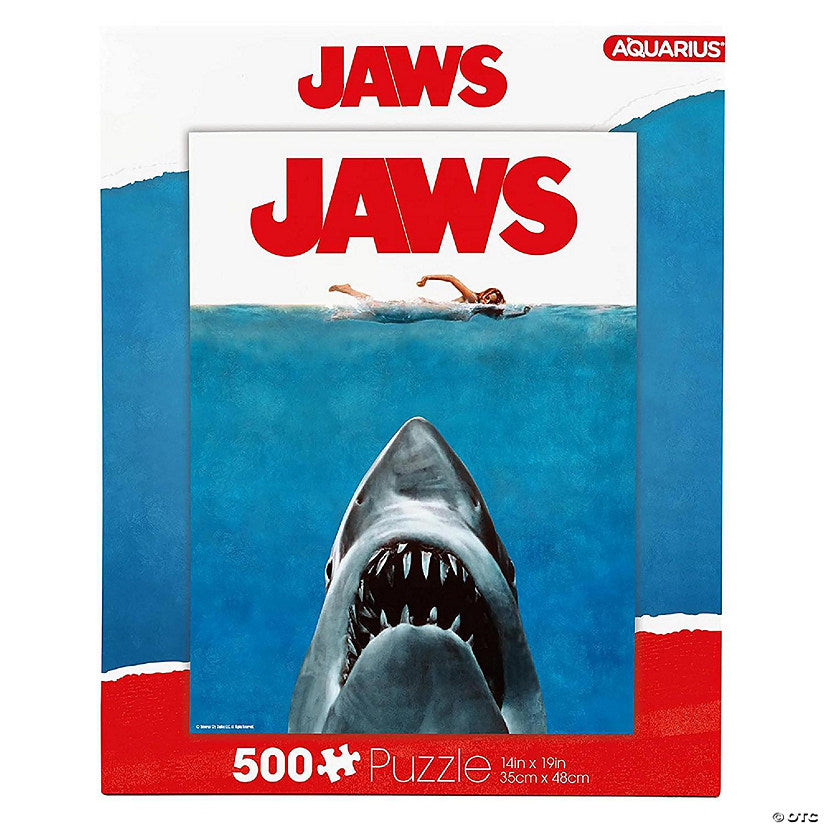 JAWS One Sheet 500 Piece Jigsaw Puzzle | USA Decoration®
