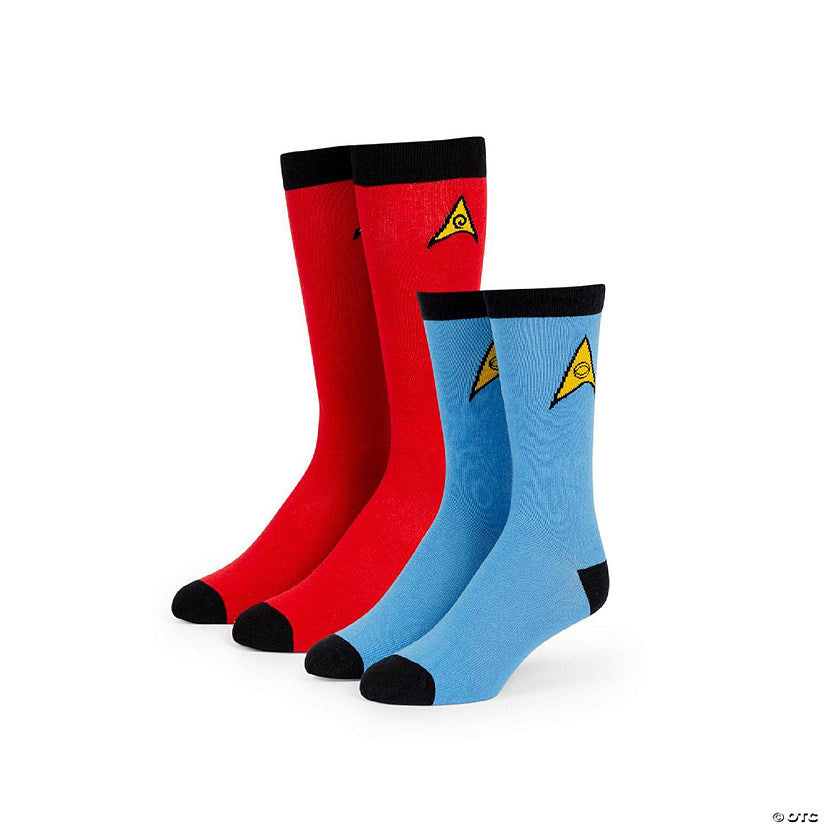 Star Trek: The Original Series Spock Mens Uhura Womens Sock Set 2 Pairs | USA Decoration®