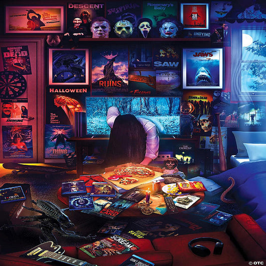 House of Horrors and Scary Movies 1000 Piece Jigsaw Puzzle By Rachid Lotf | USA Decoration®