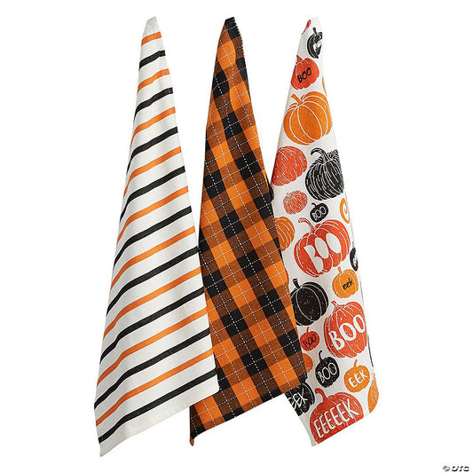 1 Set(s): Pumpkin Boo! Dishtowel Set/3 | USA Decoration®