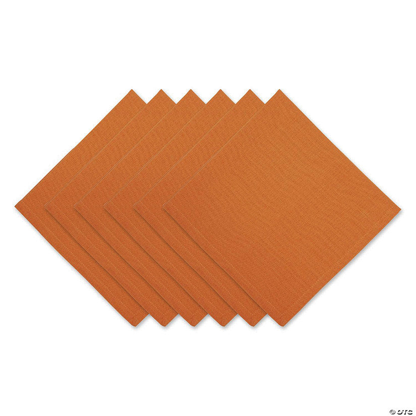 6 Piece(s): Pumpkin Spice Solid Napkin (Set Of 6) | USA Decoration®