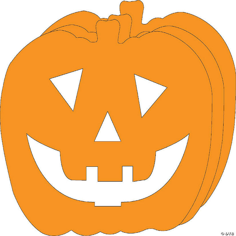 4 Piece(s): Creative Shapes Etc. - Die-cut Magnetic - Super Single Color Jack O Lantern | USA Decoration®