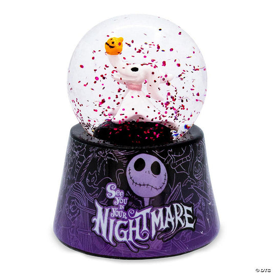 Disney The Nightmare Before Christmas Zero 3-Inch Mini Light-Up Snow Globe | USA Decoration®