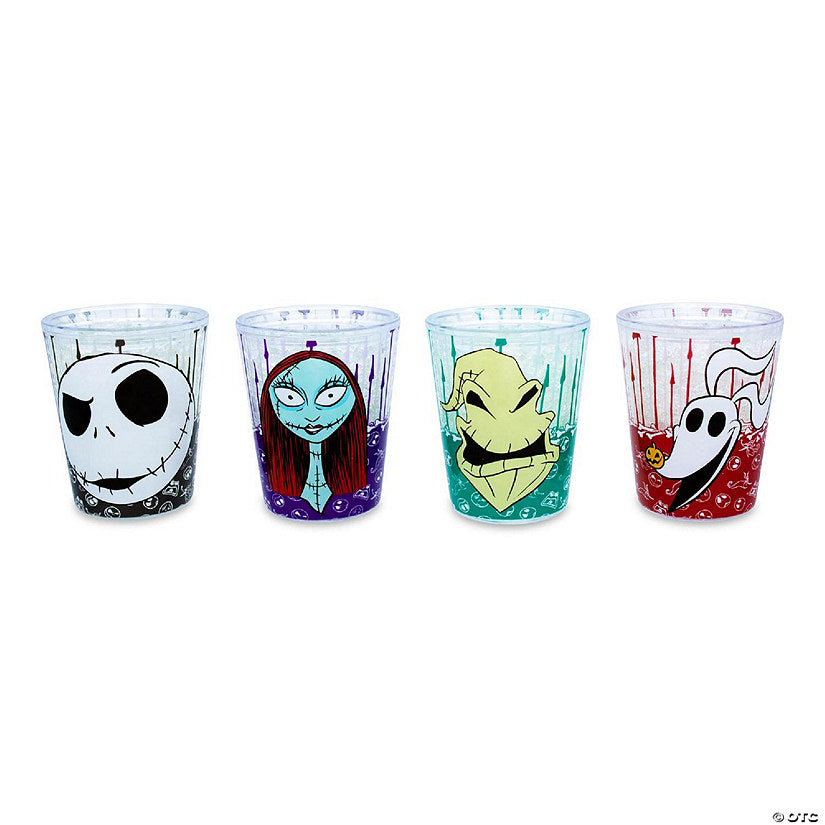Disney Nightmare Before Christmas Faces 1.5-Ounce Freeze Gel Mini Cups Set of 4 | USA Decoration®