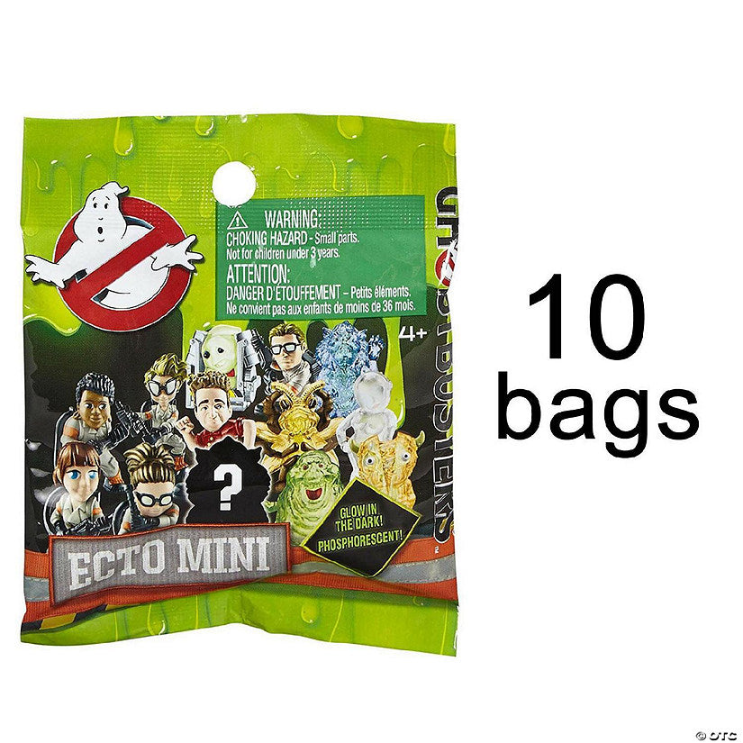 1 Piece(s): Ghostbusters Ecto Minis Blind Bags 10-Pack Glow in Dark Ghosts Mystery Figures Mattel | USA Decoration®
