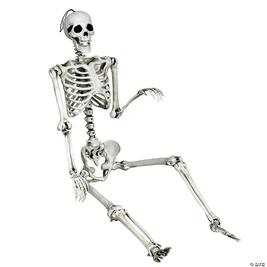 Costway 5.4ft Halloween Skeleton Life Size Realistic Full Body Hanging w/ Movable Joints | USA Decoration®