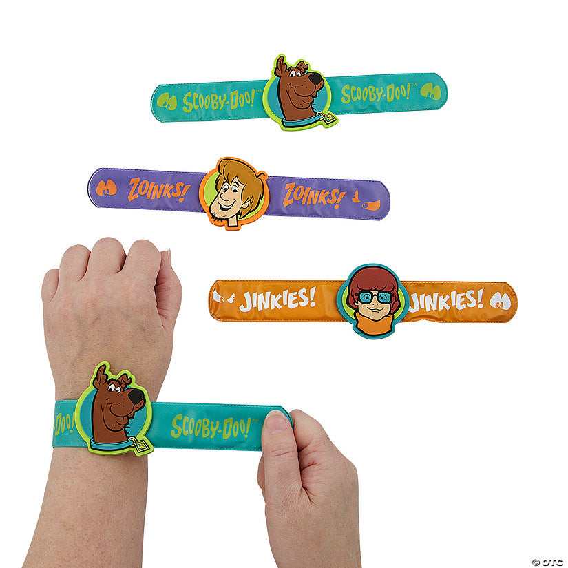 8 3/4" x 1 1/4" Scooby-Doo!™ Slap Bracelets with Charm - 12 Pc. | USA Decoration®