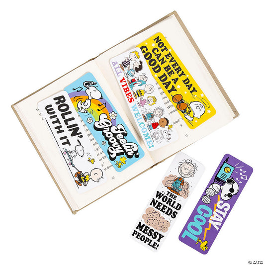 2" x 6" Bulk 48 Pc. Peanuts® Snoopy & Friends Double-Sided Bookmarks