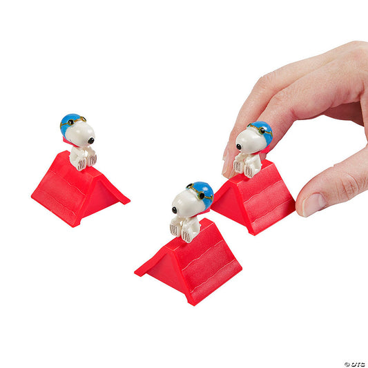 1 1/2" x 2" Mini Peanuts® Snoopy Pull-Back Toys – 12 Pc. | USA Decoration®