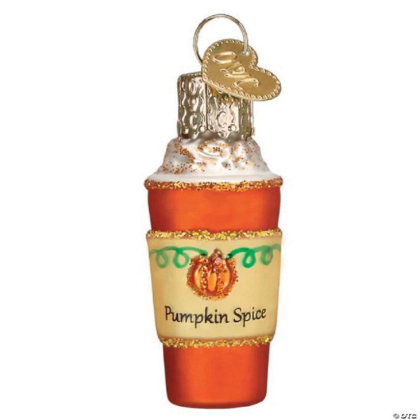 1 Piece(s): Old World Christmas Gumdrops Mini Pumpkin Spice Latte Ornament 2 inch Miniature | USA Decoration®