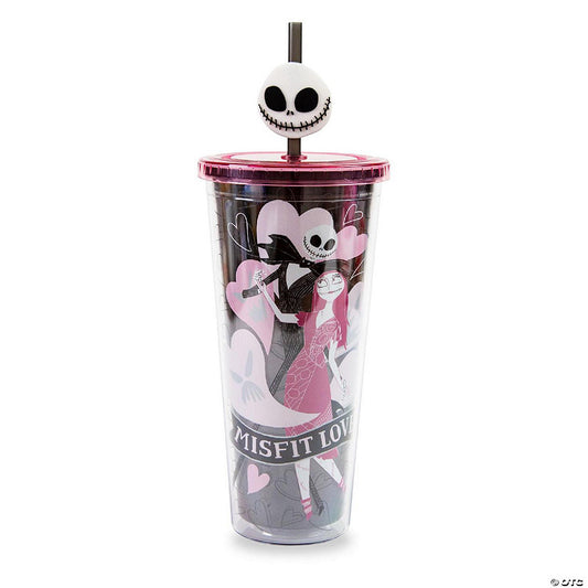 Disney The Nightmare Before Christmas "Misfit" Carnival Cup with Lid and Straw | USA Decoration®