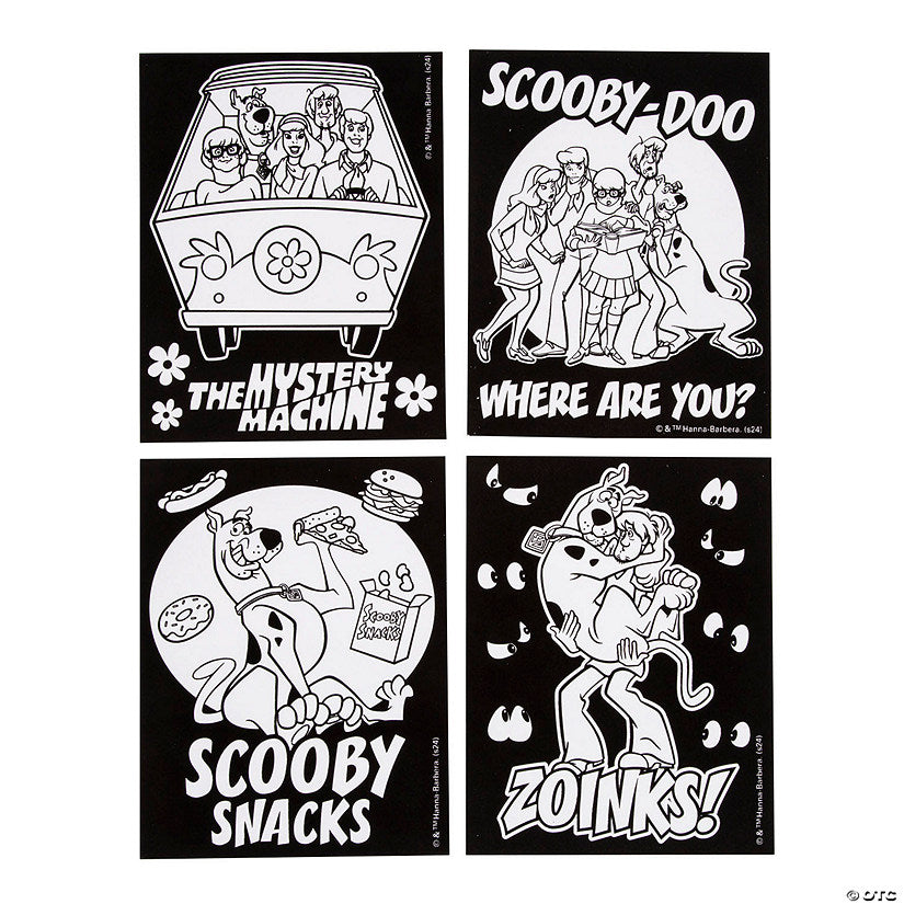 Color Your Own Scooby-Doo!™ Fuzzy Posters - 24 Pc. | USA Decoration®