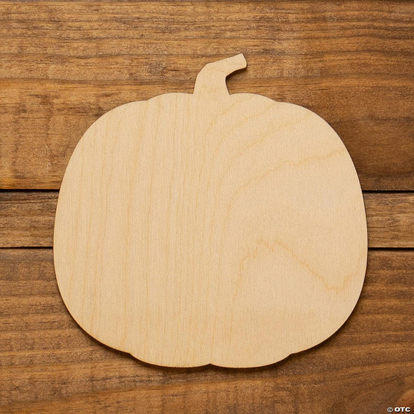 10 Piece(s): Unfinished Wood Co Laser Seasonal Pumpkin 10pc | USA Decoration®