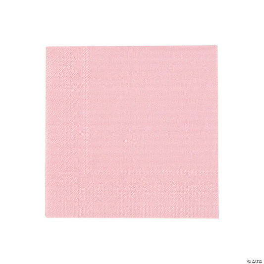 5" Bulk 50 Ct. Dusty Rose Disposable Paper Beverage Napkins