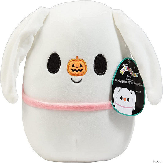 1 Piece(s): Squishmallow 8" Nightmare Before Christmas Zero Dog - Official Kellytoy Halloween Holiday Plush Stuffed Animal | USA Decoration®