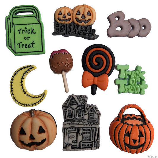 1 Set(s): Buttons Galore and More Craft & Sewing Buttons - Halloween Night - 30 Buttons | USA Decoration®