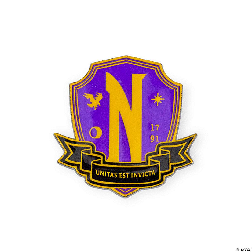 Addams Family Wednesday Nevermore Academy Enamel Pin | USA Decoration®