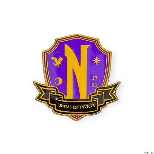 Addams Family Wednesday Nevermore Academy Enamel Pin | USA Decoration®