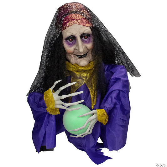 20" Animated Fortune Teller Halloween Decoration | USA Decoration®