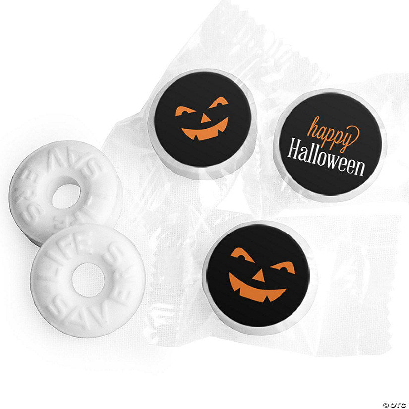 300 Piece(s): Halloween LifeSavers Mints Party Favors (Approx. 300 mints & 324 Stickers) by Just Candy - Assembly Required - Jack O Lantern | USA Decoration®
