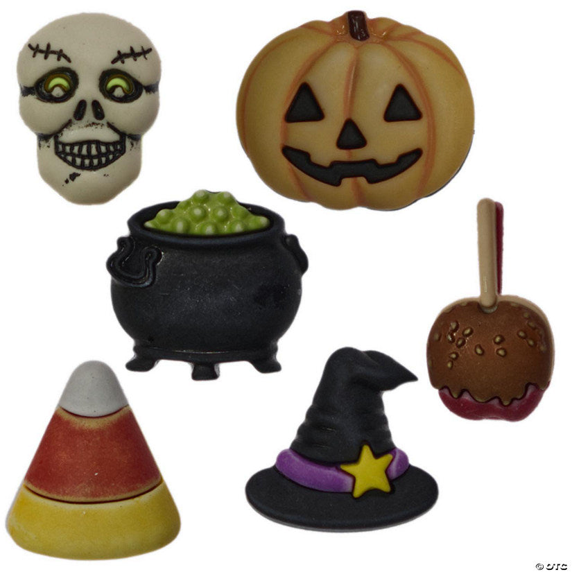 1 Set(s): Buttons Galore and More Halloween Craft & Sewing Buttons - Witchy - 18 Buttons | USA Decoration®