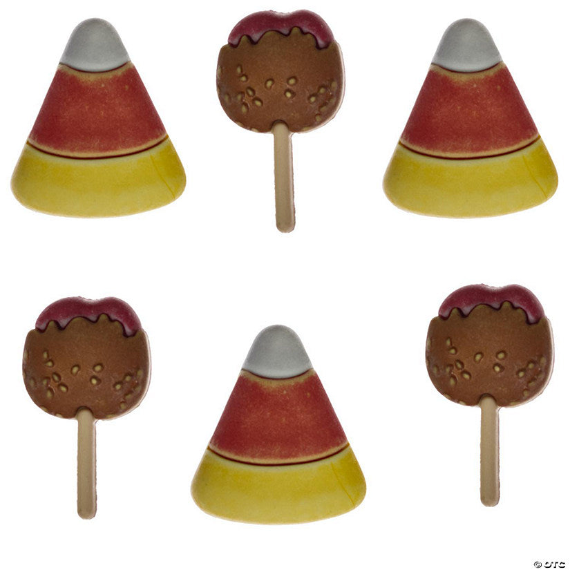 1 Set(s): Buttons Galore and More Halloween Craft & Sewing Buttons - No Tricks...Just Treats- 18 Buttons | USA Decoration®