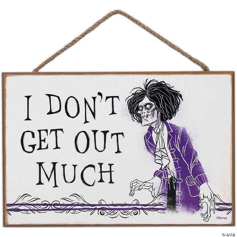 Disney 5x8 Hocus Pocus I Don't Get Out Much Billy Butcherson Hanging Wood Wall Decor | USA Decoration®