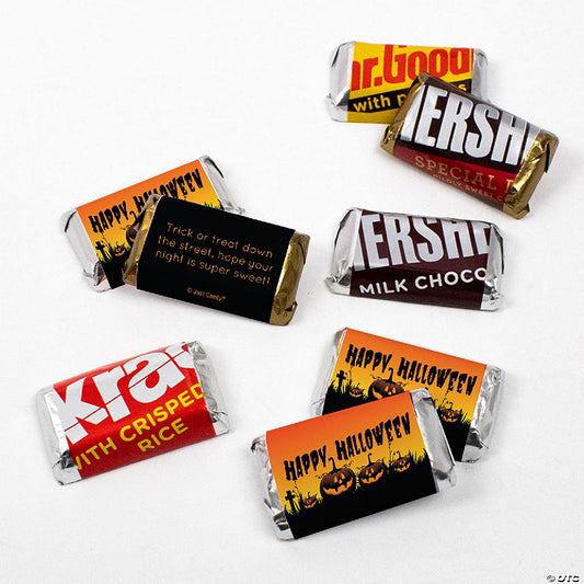 34 Piece(s): 34 Pcs Halloween Candy Party Favors Hershey's Miniatures Chocolate - Pumpkins | USA Decoration®
