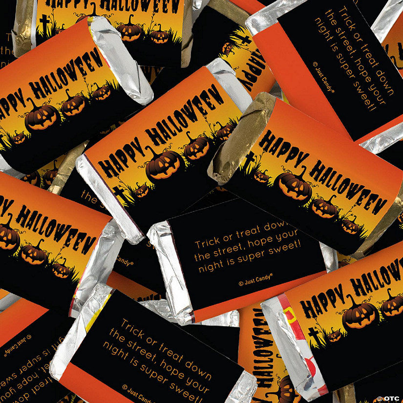 152 Piece(s): 152 Pcs Halloween Candy Party Favors Hershey's Miniatures Chocolate - Pumpkins | USA Decoration®