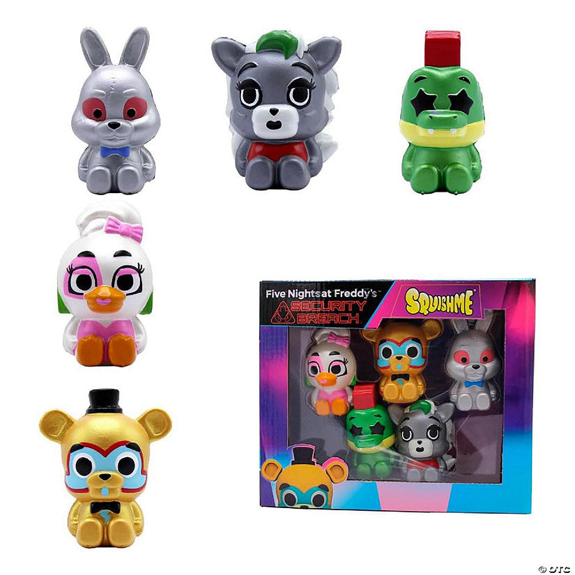 1 Piece(s): Five Nights At Freddys 5 Piece SquishMe Collectors Box | USA Decoration®