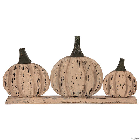 1 Piece(s): 16.5" Three Little Pumpkins Fall Harvest Decoration | USA Decoration®