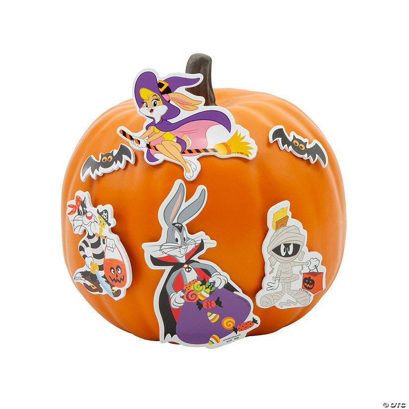Makes 12: 7 1/2" x 6" Looney Tunes Characters Pumpkin Decorating Craft Kit - Makes 12 | USA Decoration®