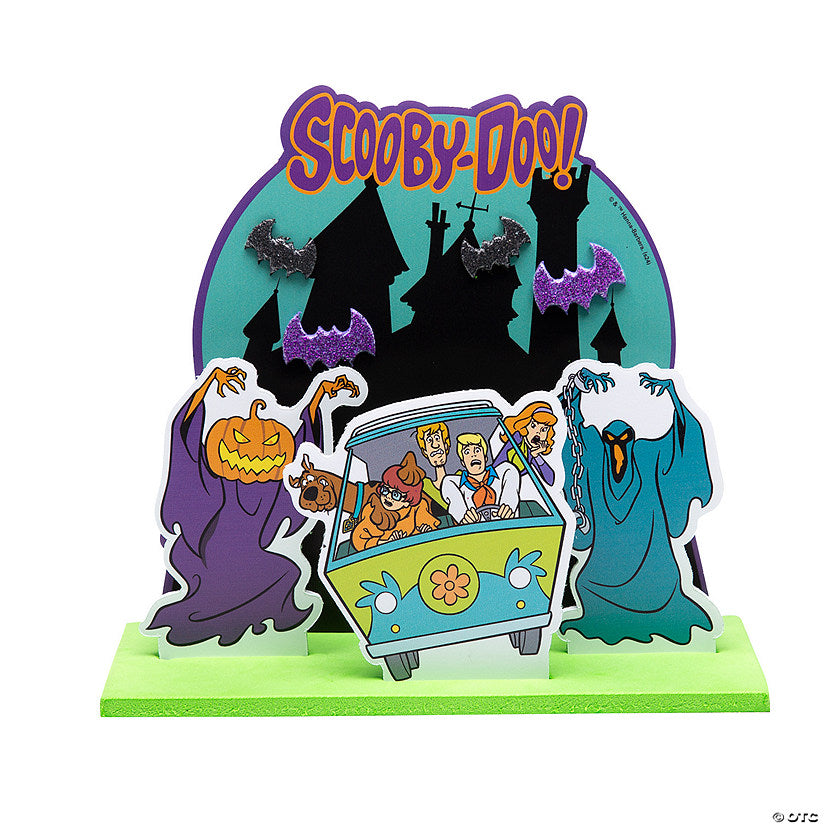 Makes 12: 6" x 5 1/4" Scooby-Doo! 3D Halloween Scene Foam Craft Kit - Makes 12 | USA Decoration®