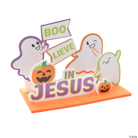 Makes 12: 3D Religious Boo-lieve in Jesus Foam Craft Kit - Makes 12 | USA Decoration®