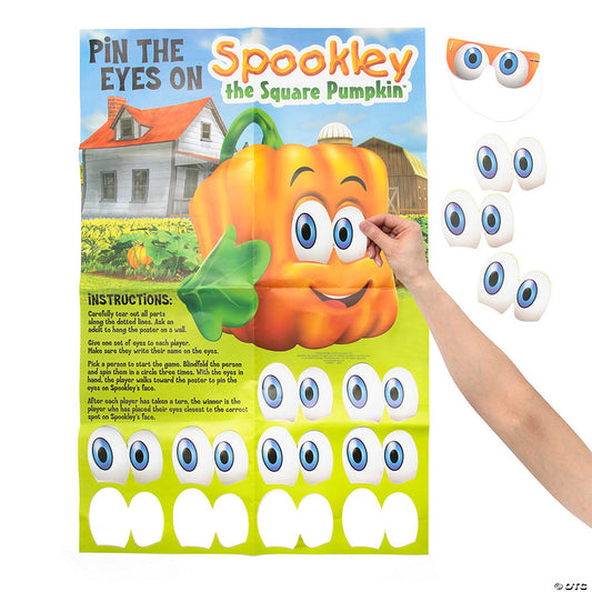 14 Pc. Spookley the Square Pumpkin™ Pin the Eyes Game for 10 | USA Decoration®
