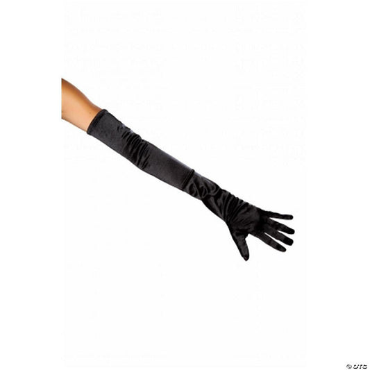1 Piece(s): Roma Costume 10104-Blk-O-S Stretch Satin Gloves Adult Costume, Black - One Size | USA Decoration®