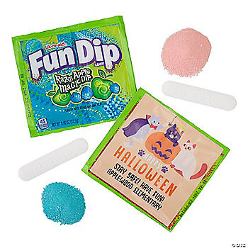 Bulk 48 Pc. Personalized Halloween Lik-m-aid Fun Dip™ Packs | USA Decoration®